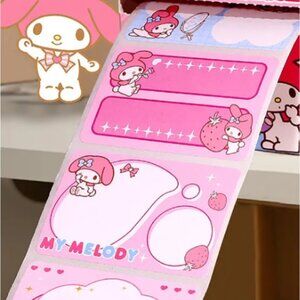 100pcs Hello Kitty My Melody Sticky Notes & Stickers Set Stationary Kids Collect